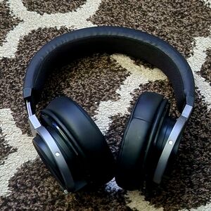 Avantree Black Over-Ear Headphones with Silver Accents